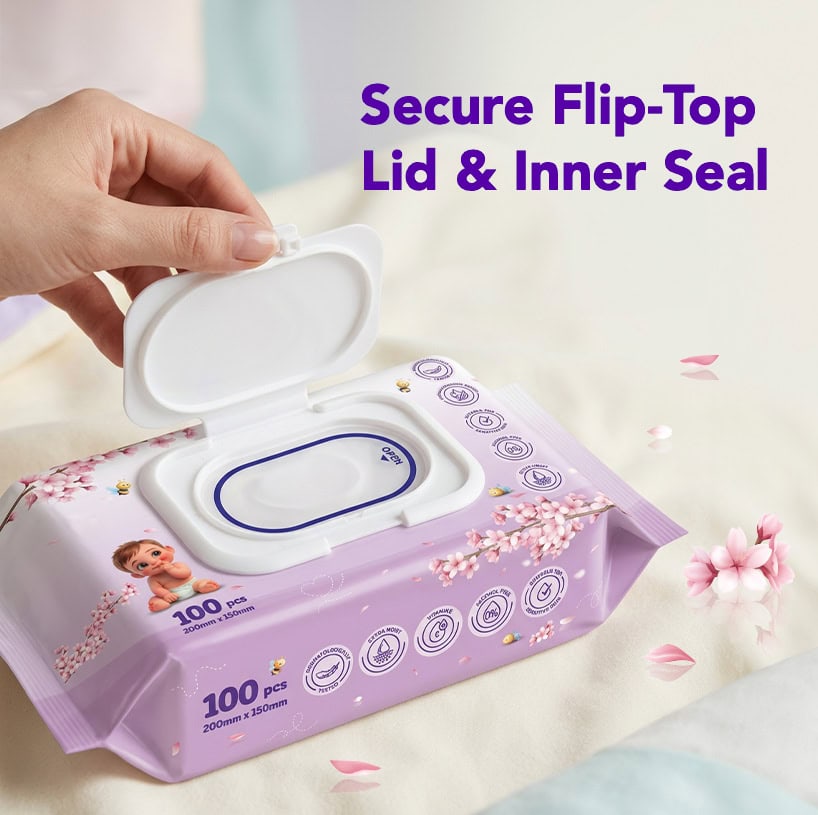 secure flip top lip inner seal